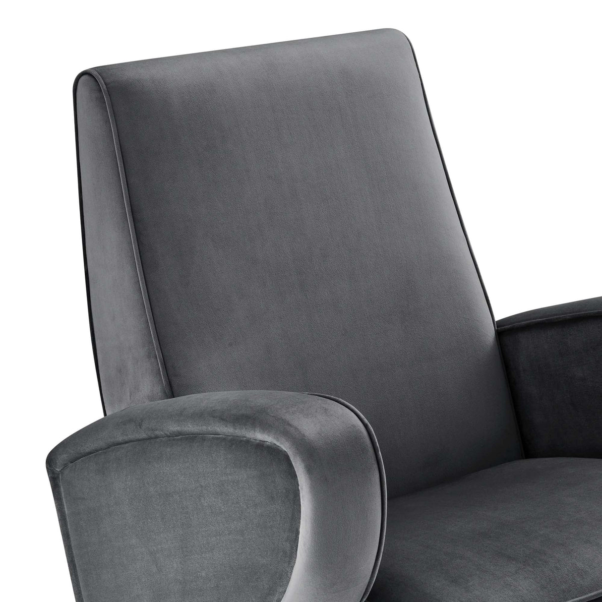 31 Inch Performance Velvet Swivel Chair with Stainless Steel Base