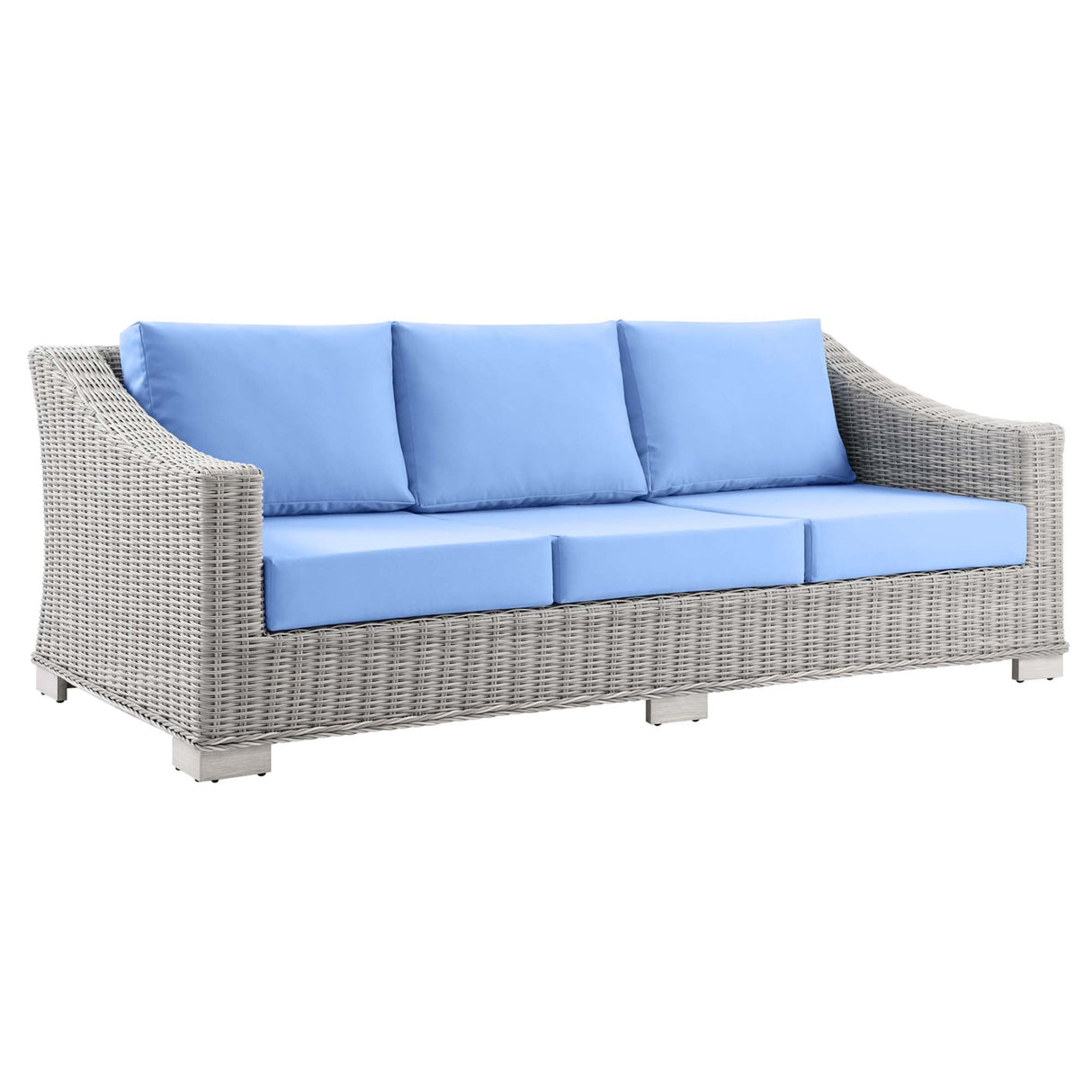 4-Piece Wicker Patio Furniture Set for Outdoor Seating and Conversation Areas