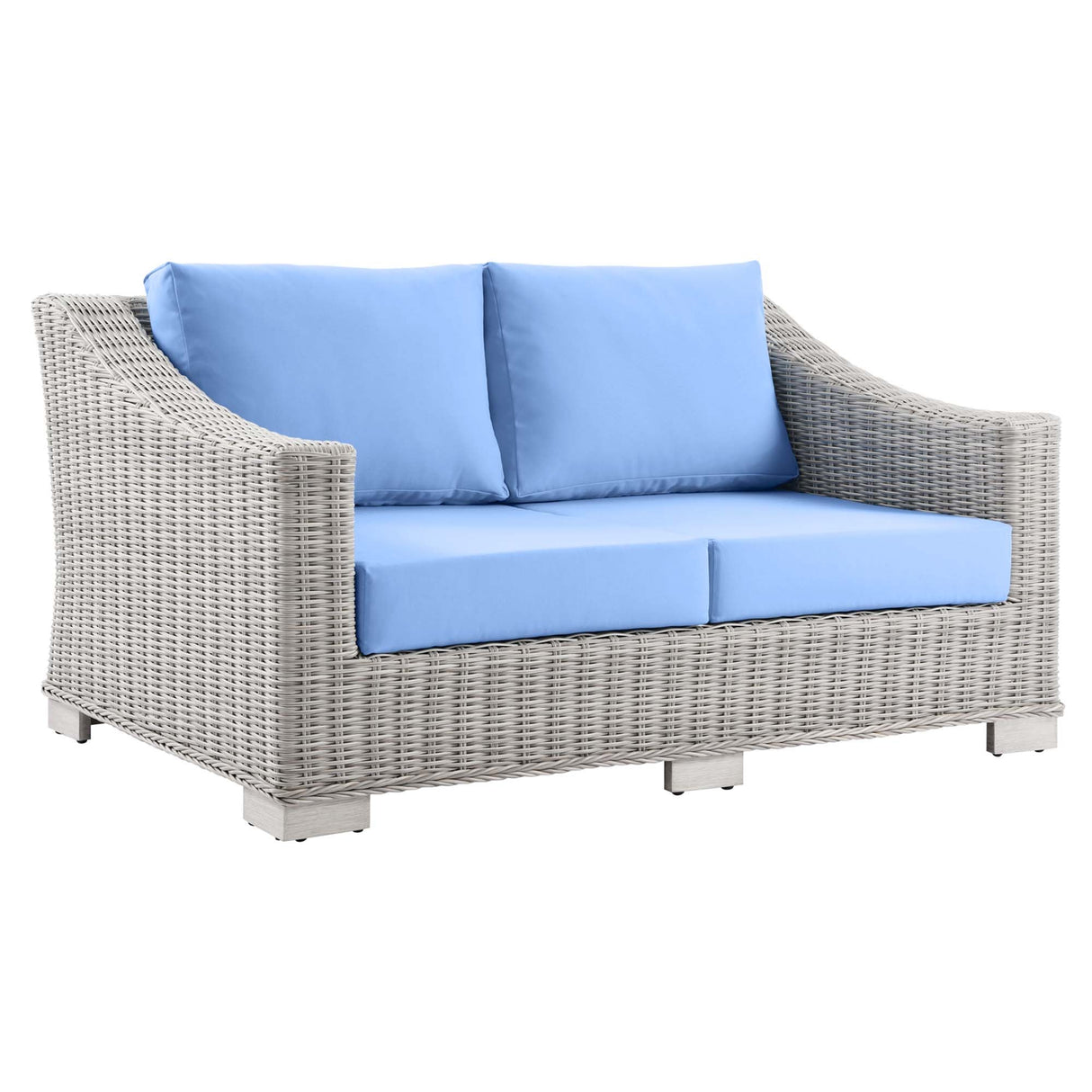 4-Piece Wicker Patio Furniture Set for Outdoor Seating and Conversation Areas