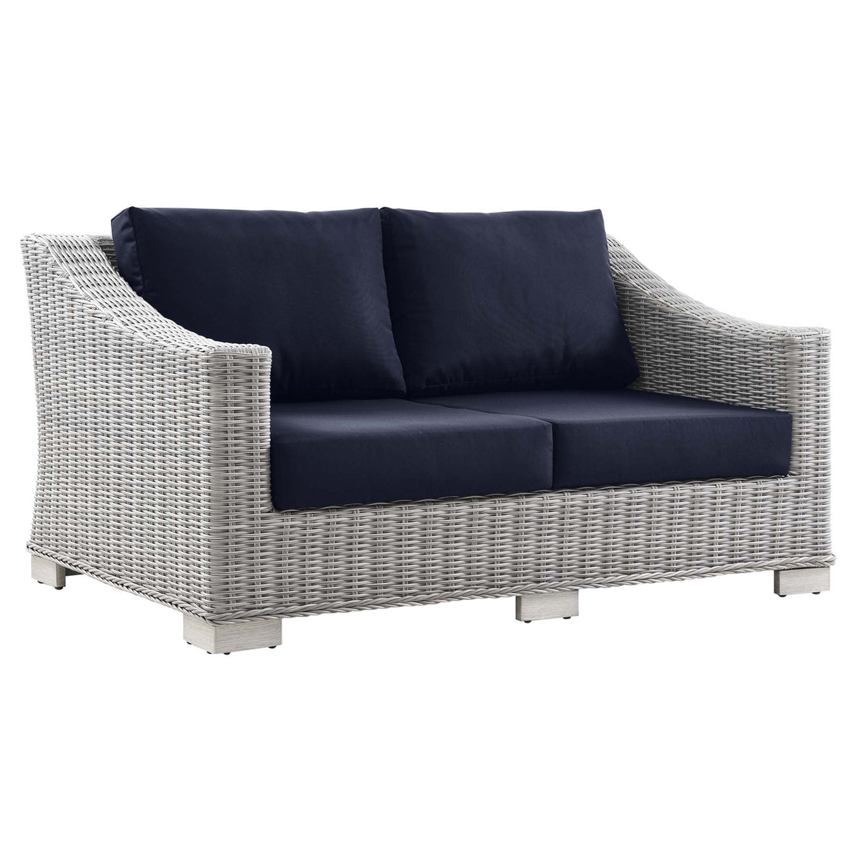 4-Piece Wicker Patio Furniture Set for Outdoor Seating and Conversation Areas