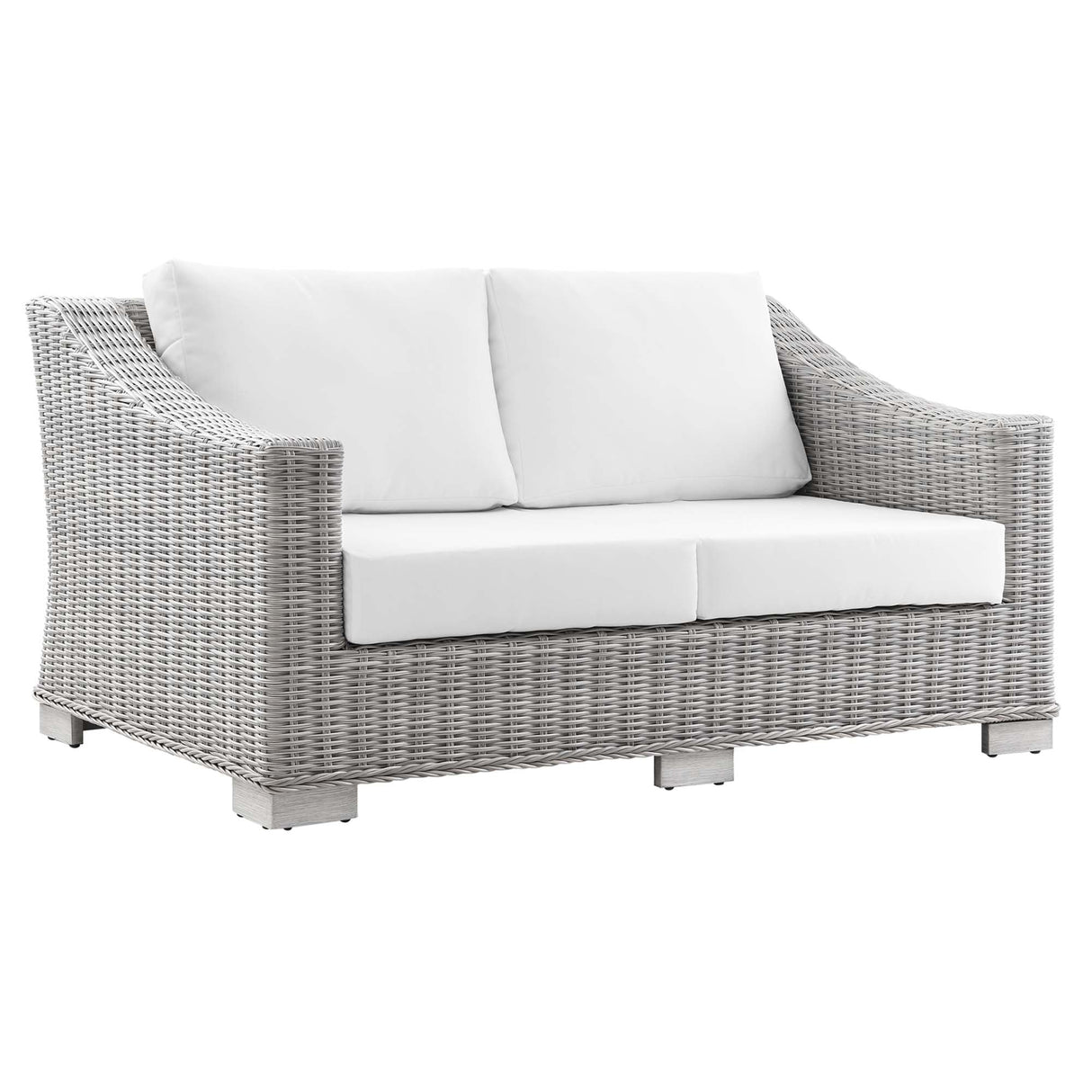 4-Piece Wicker Patio Furniture Set for Outdoor Seating and Conversation Areas