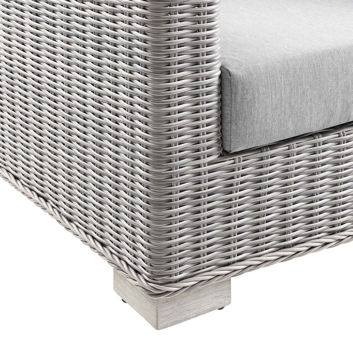 5-Piece Wicker Rattan Outdoor Patio Furniture Set with Sofa, Chairs and Table