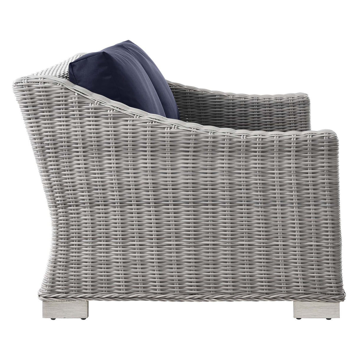 5-Piece Wicker Rattan Outdoor Patio Furniture Set with Sofa, Chairs and Table