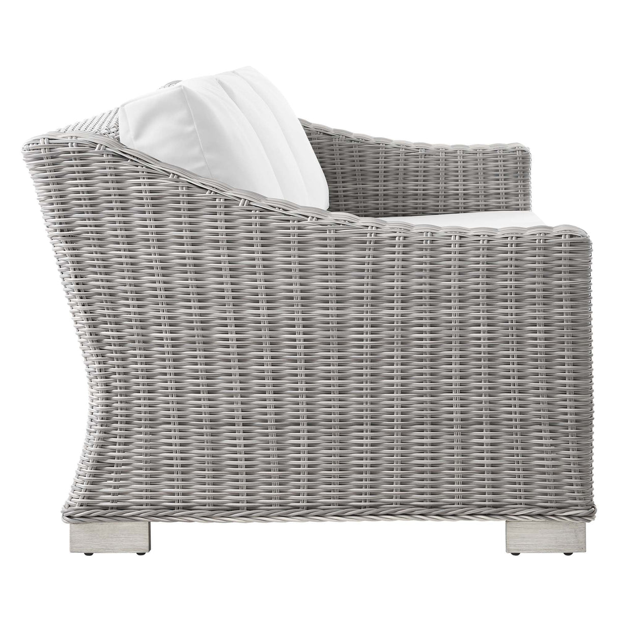 5-Piece Wicker Rattan Outdoor Patio Furniture Set with Sofa, Chairs and Table