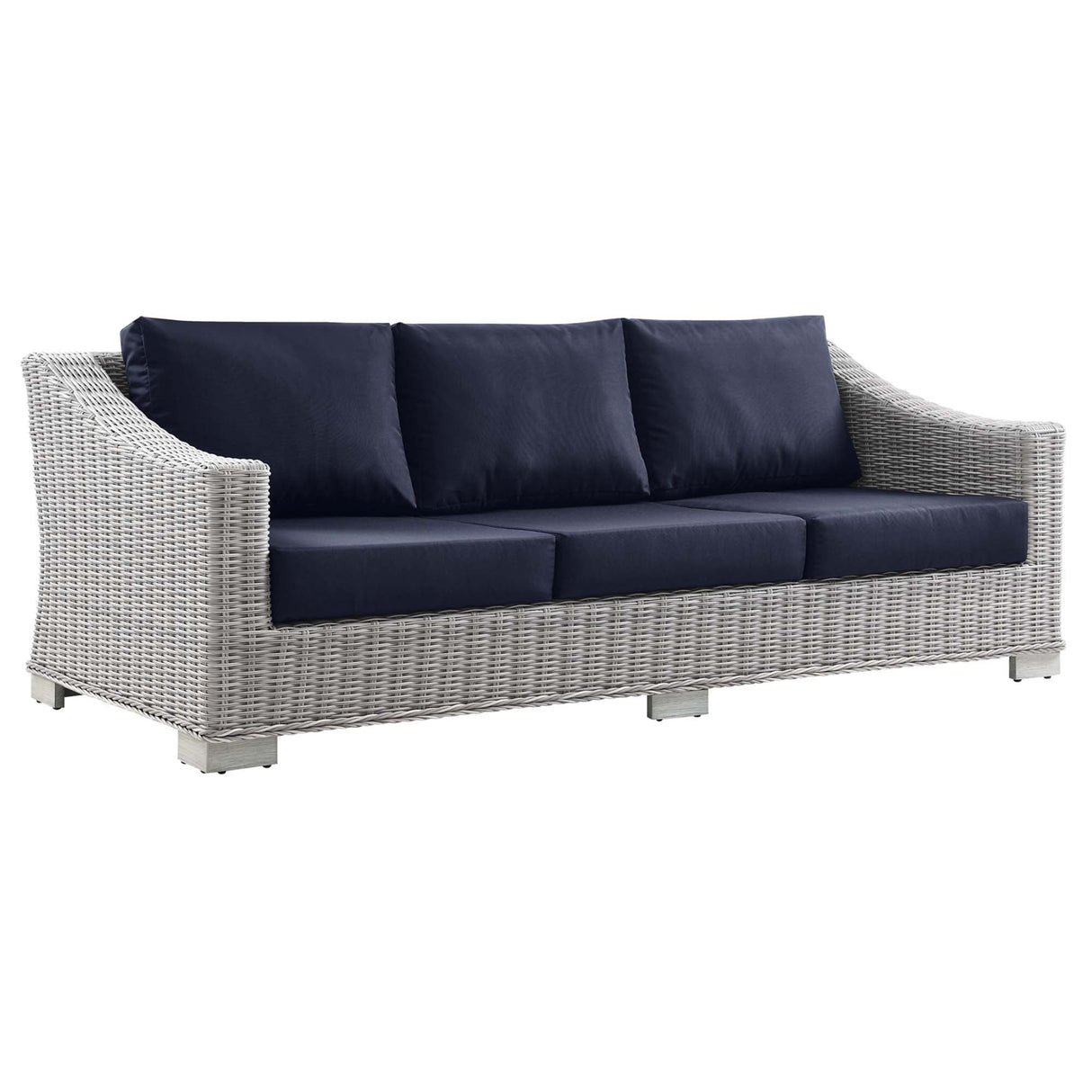 Wicker Rattan Outdoor Patio Furniture Set — Durable All-Weather Seating with Cushions
