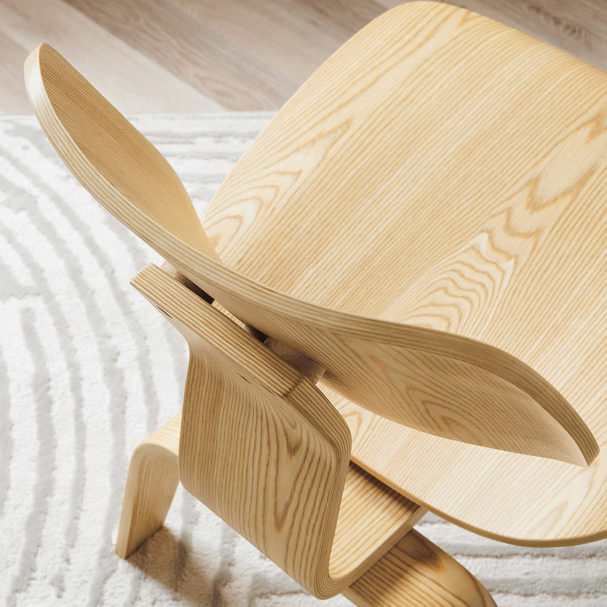 22 Inch Mid-Century Molded Plywood Lounge Chair
