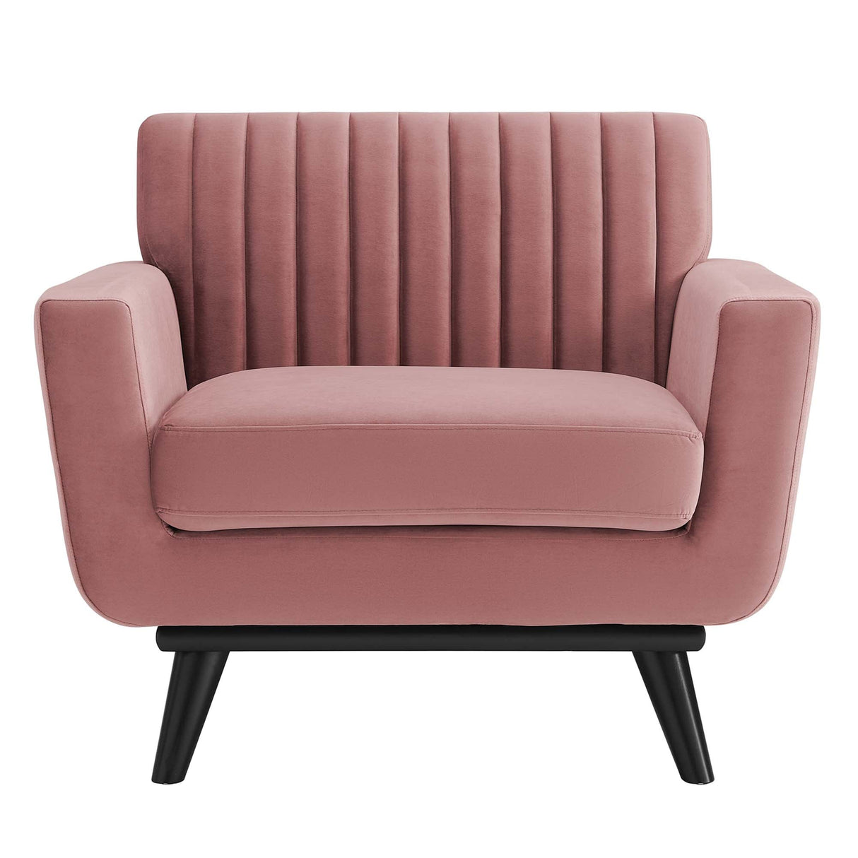 36 Inch Channel Tufted Performance Velvet Armchair
