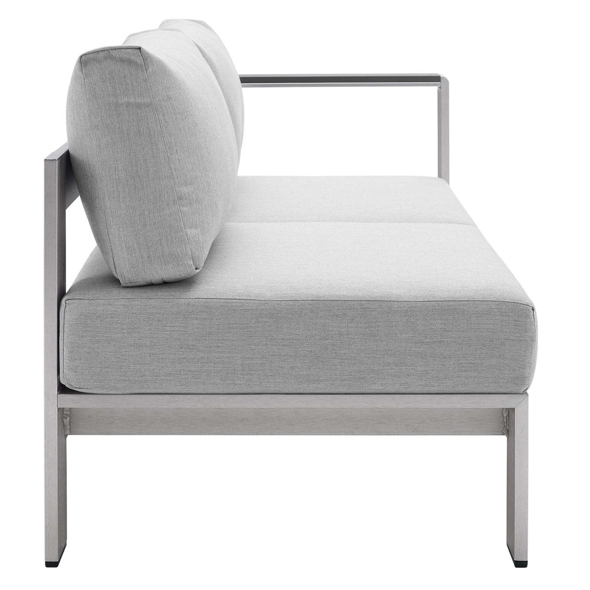 8-Piece Aluminum Outdoor Sectional Sofa Set with Removable Cushions and Modular Design
