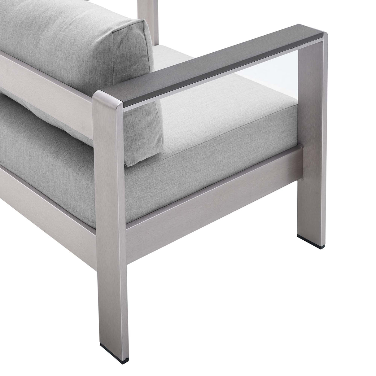 8-Piece Aluminum Outdoor Sectional Sofa Set with Removable Cushions and Modular Design