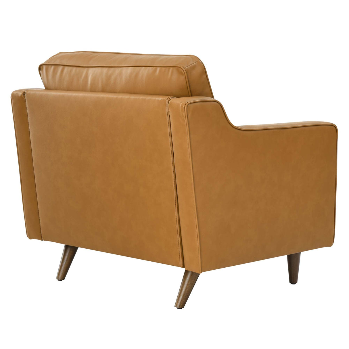 36 Inch Genuine Top-Grain Leather Accent Armchair