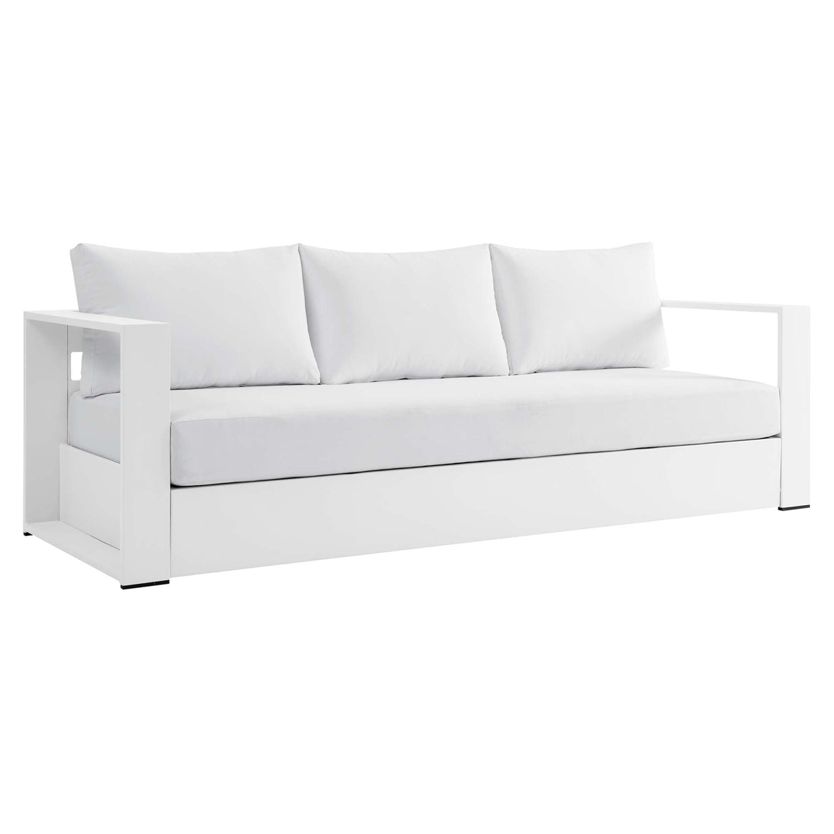 4-Piece Outdoor Aluminum Patio Set Complete Modern Dining and Seating Set for Patio