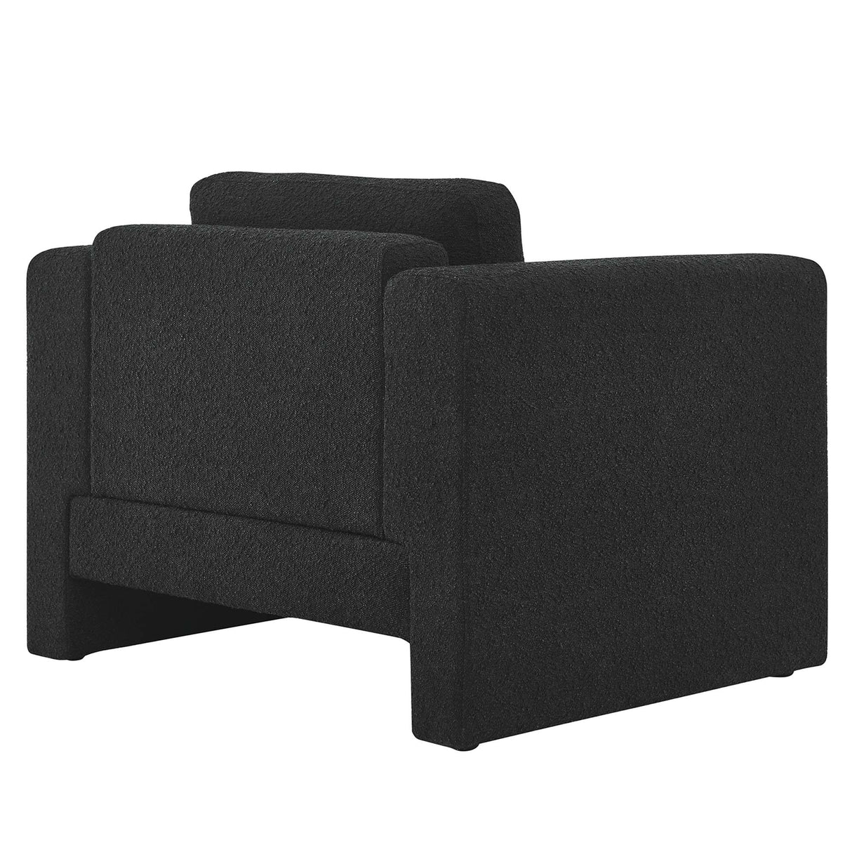42 Inch Modern Boucle Fabric Accent Armchair with Pocket Coil Springs and Removable Cushions