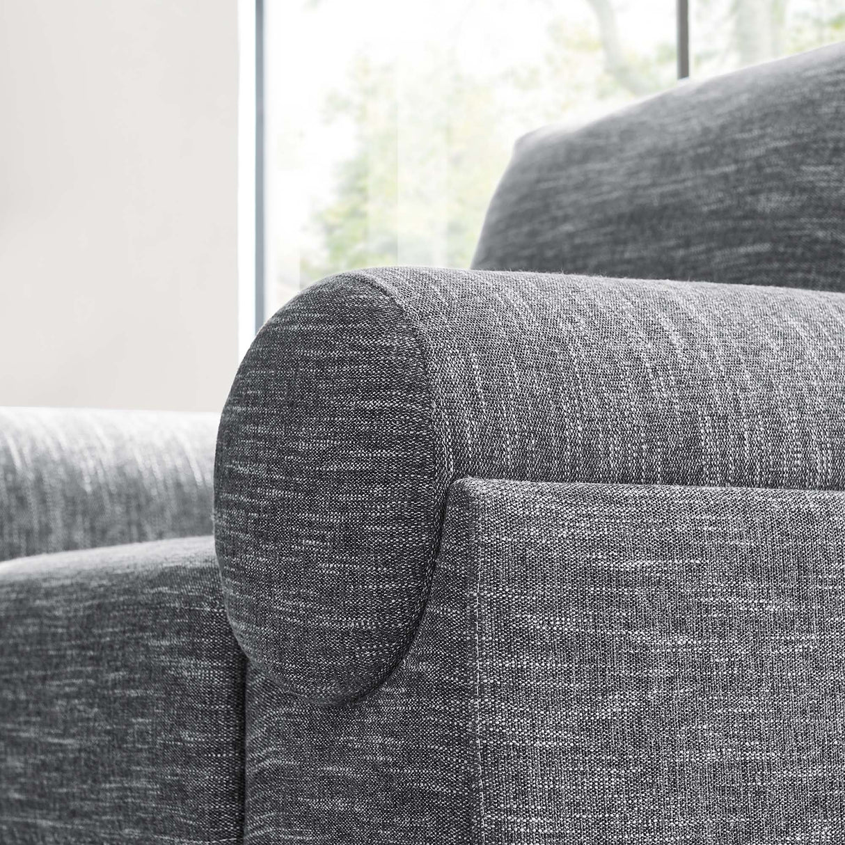 42 Inch Polyester Fabric Armchair