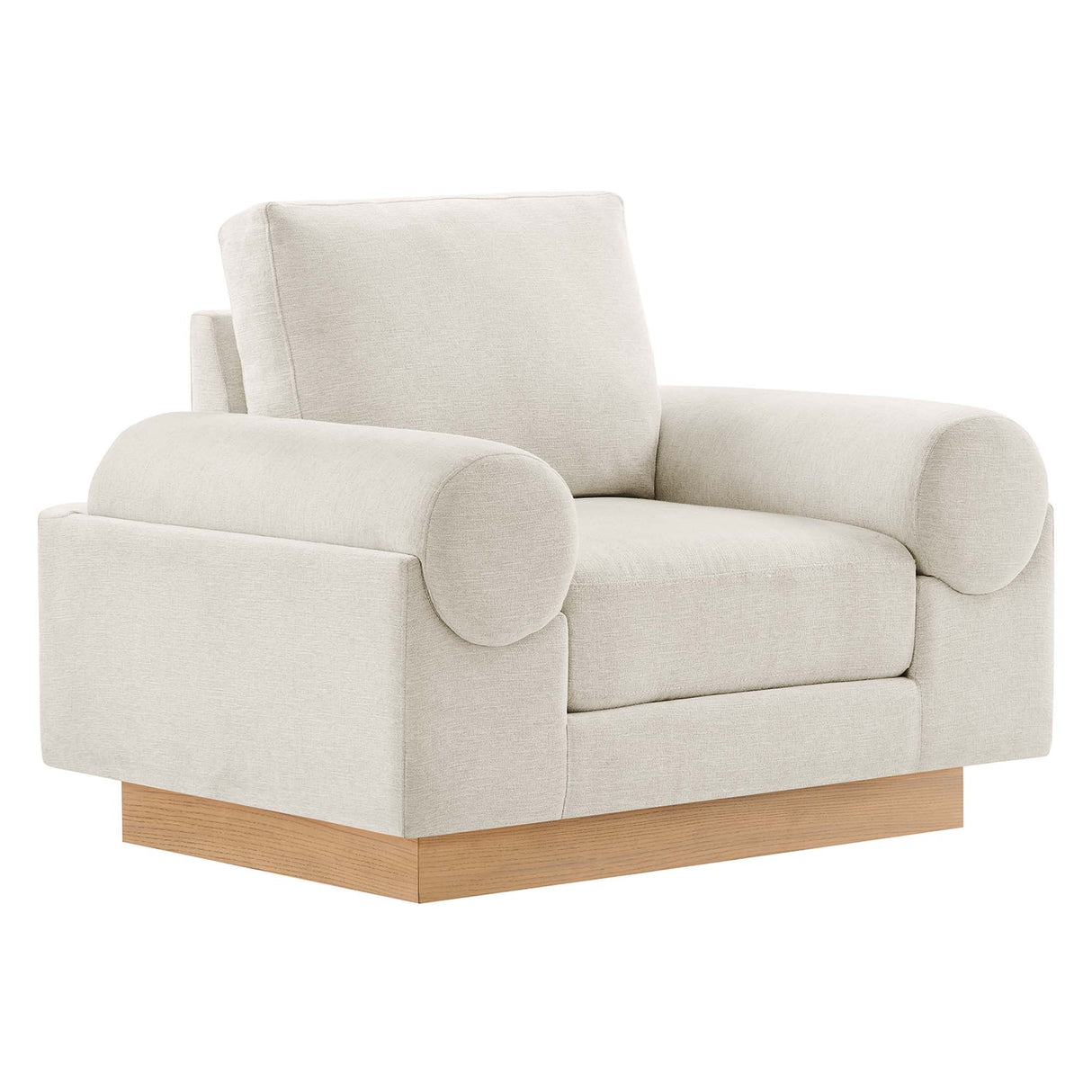 42 Inch Polyester Fabric Armchair