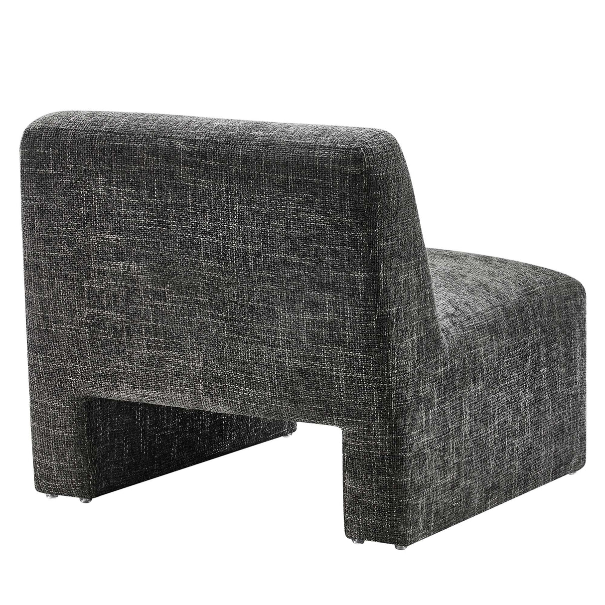 32 Inch Oversized Armless Chenille Upholstered Accent Chair