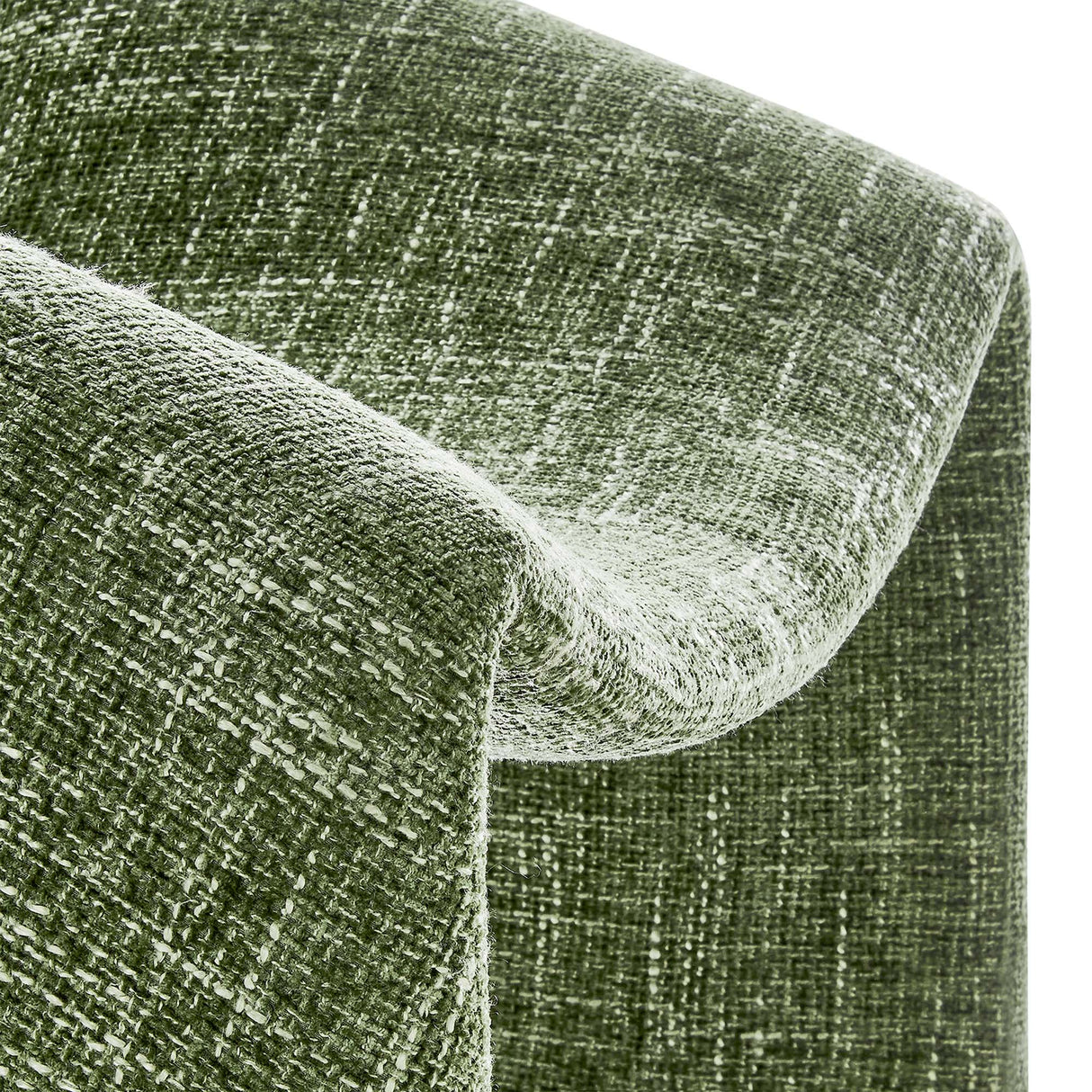 31 Inch Modern Curved Chenille Upholstered Accent Chair