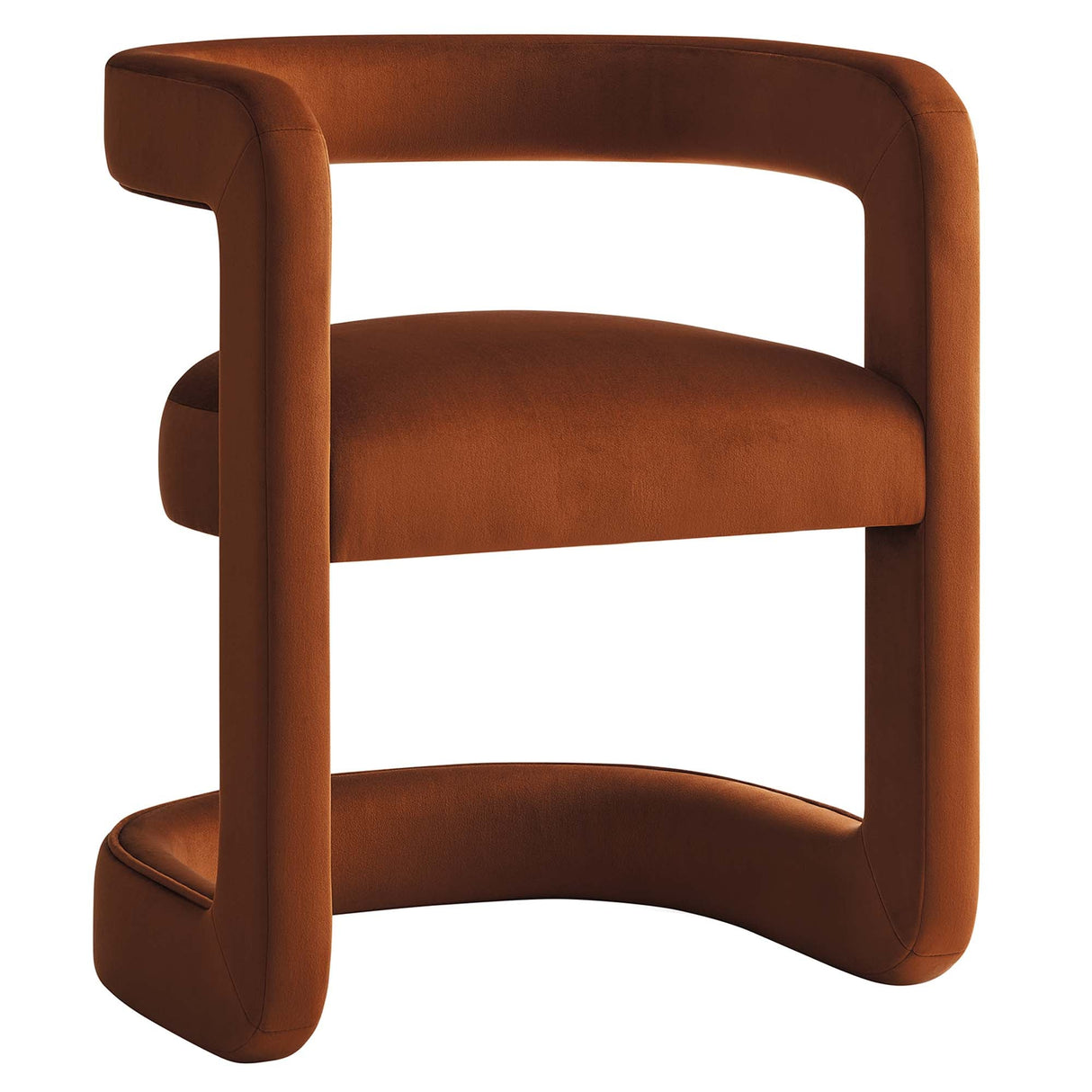 23 Inch Performance Velvet Barrel Accent Chair