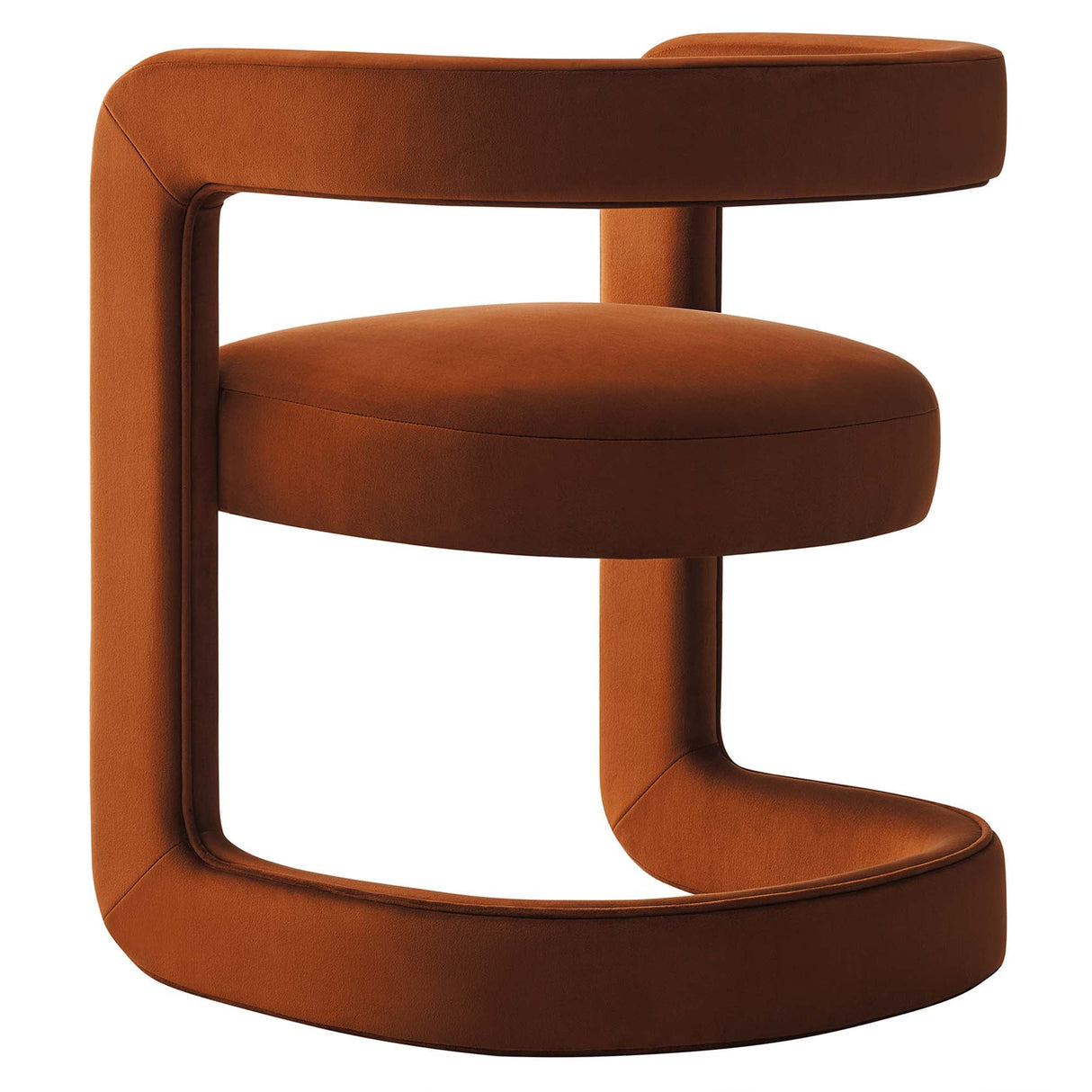 23 Inch Performance Velvet Barrel Accent Chair