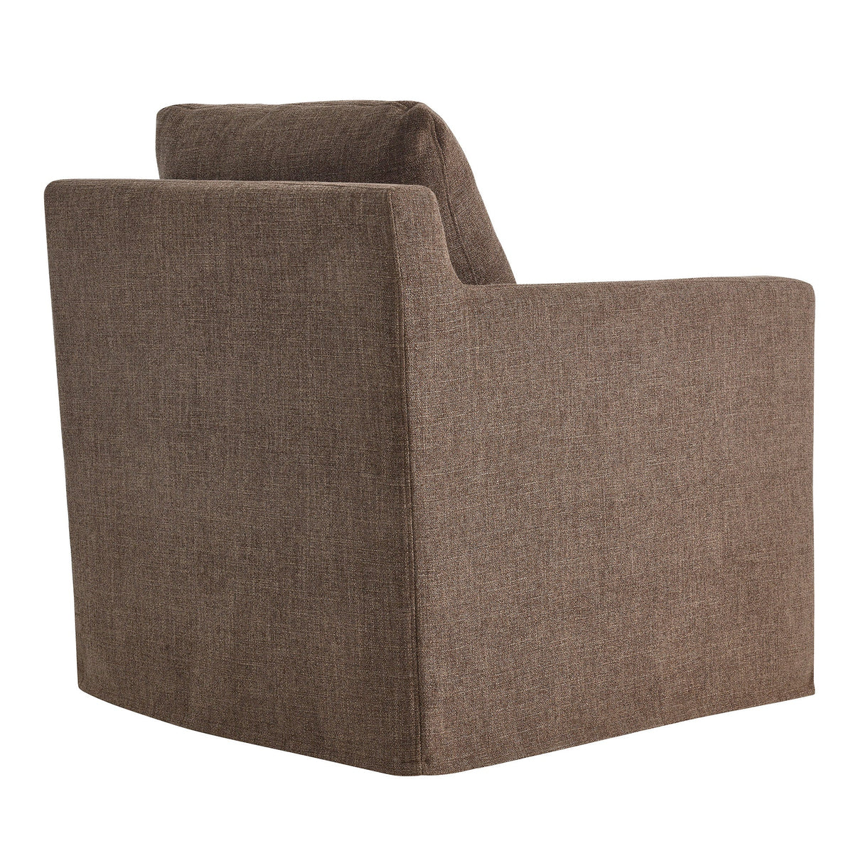 30 Inch Modern Fabric Slipcovered Swivel Armchair
