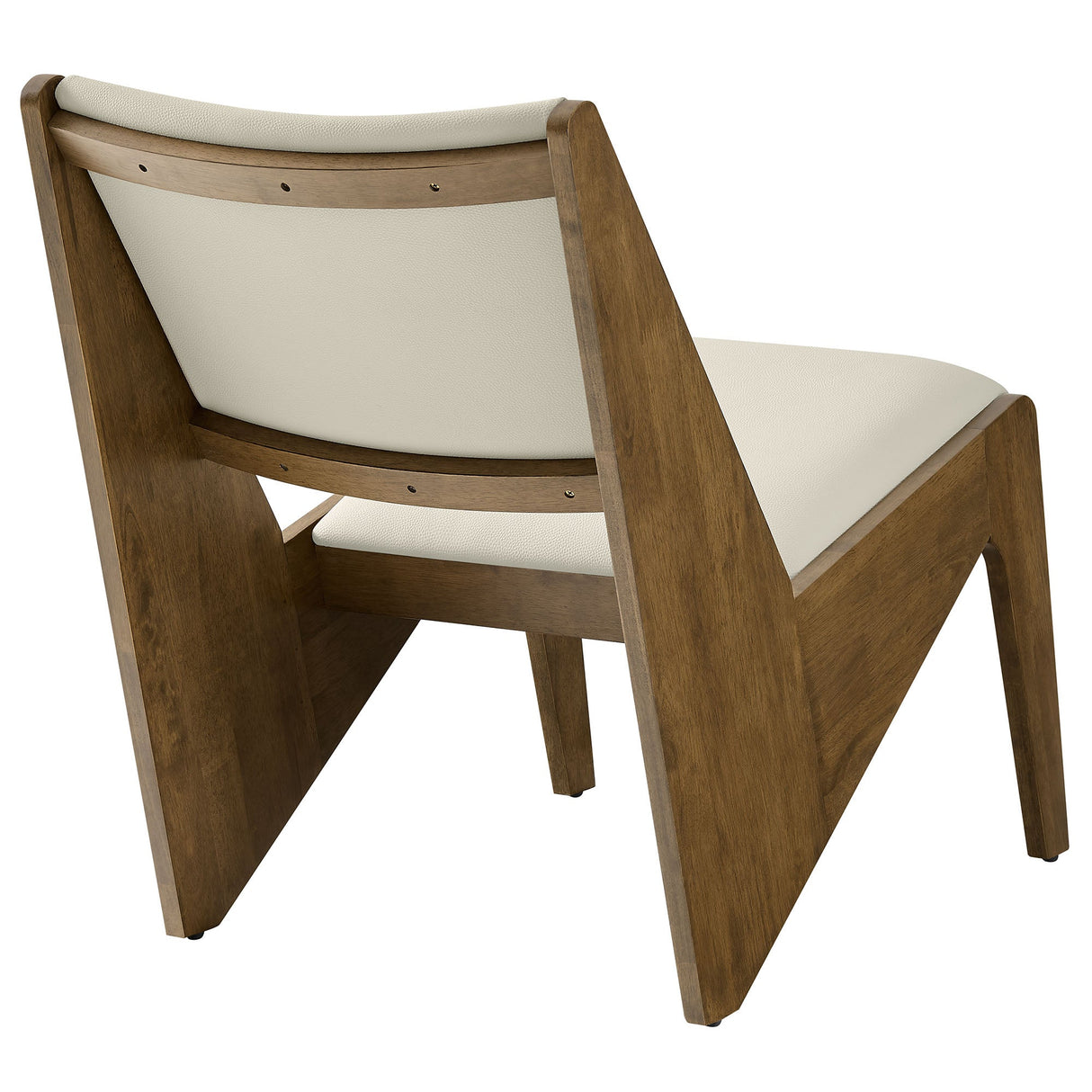20 Inch Vegan Leather Accent Chairs Set of 2