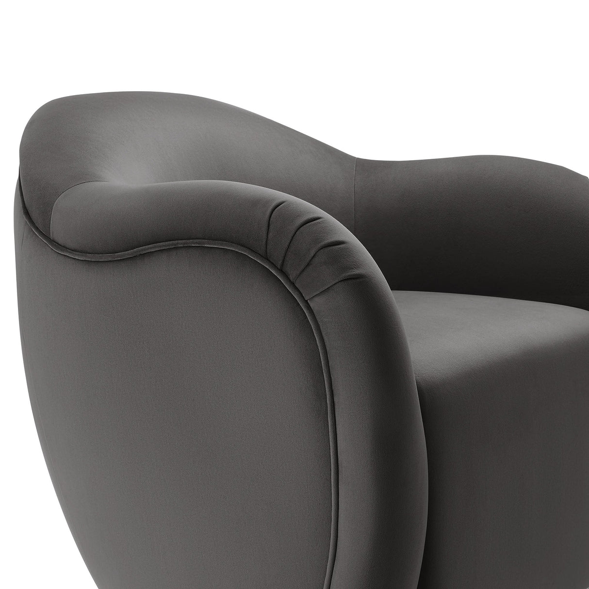 31 Inch Performance Velvet Swivel Armchair