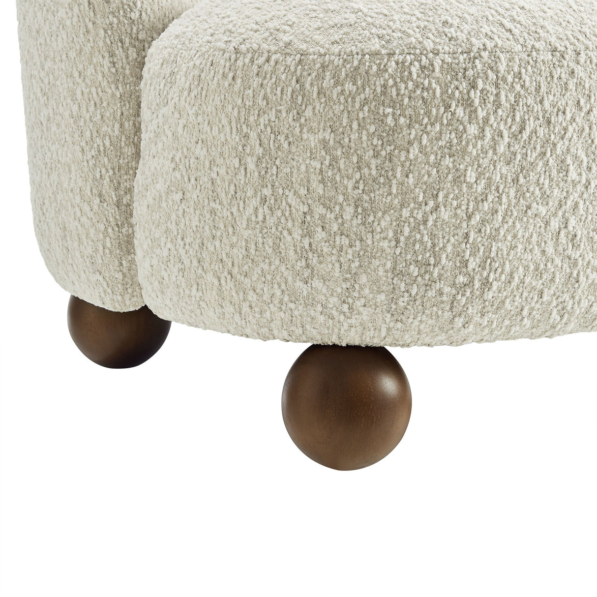 28 Inch Boucle Fabric Accent Chair