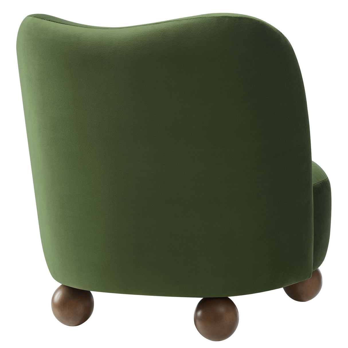 28 Inch Performance Velvet Curved Barrel Accent Chair