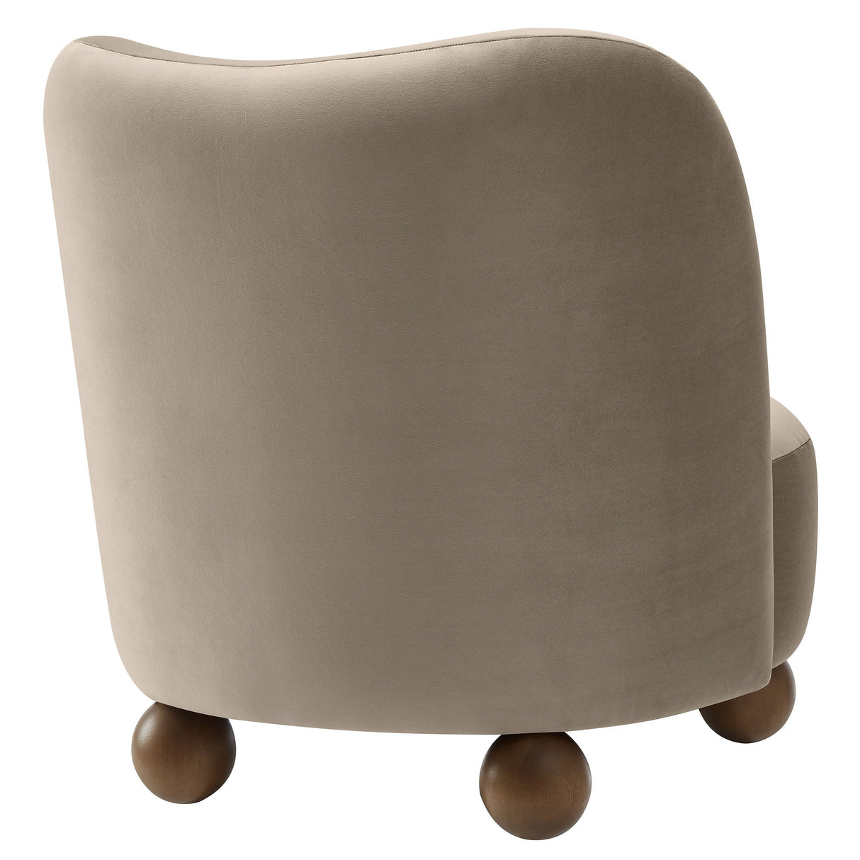 28 Inch Performance Velvet Curved Barrel Accent Chair