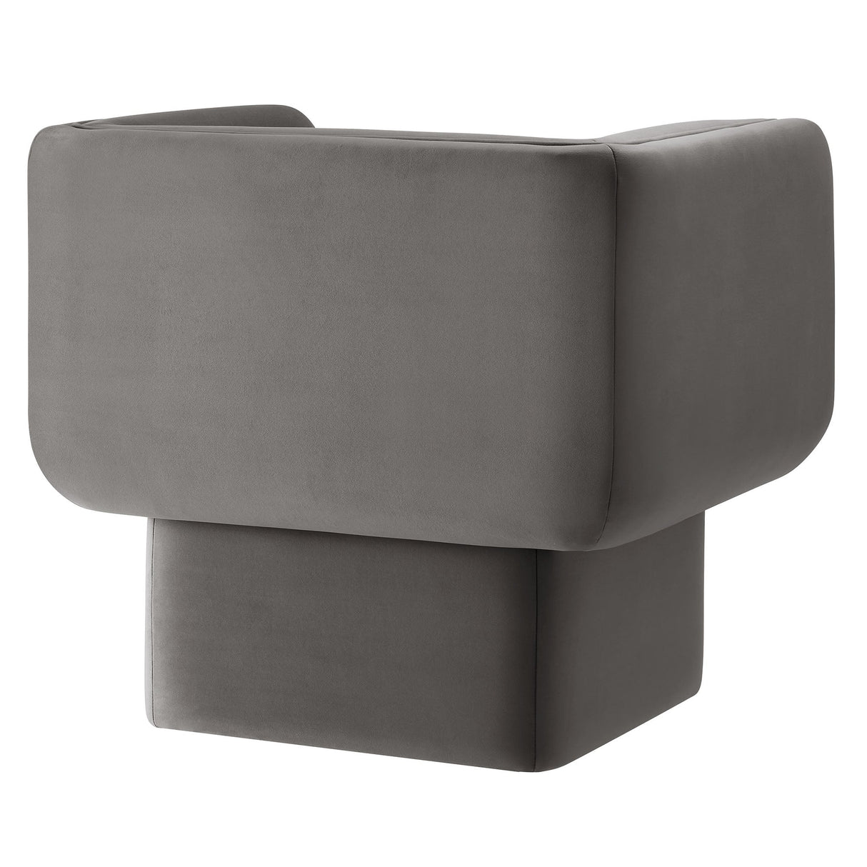 35 Inch Square Performance Velvet Accent Armchair
