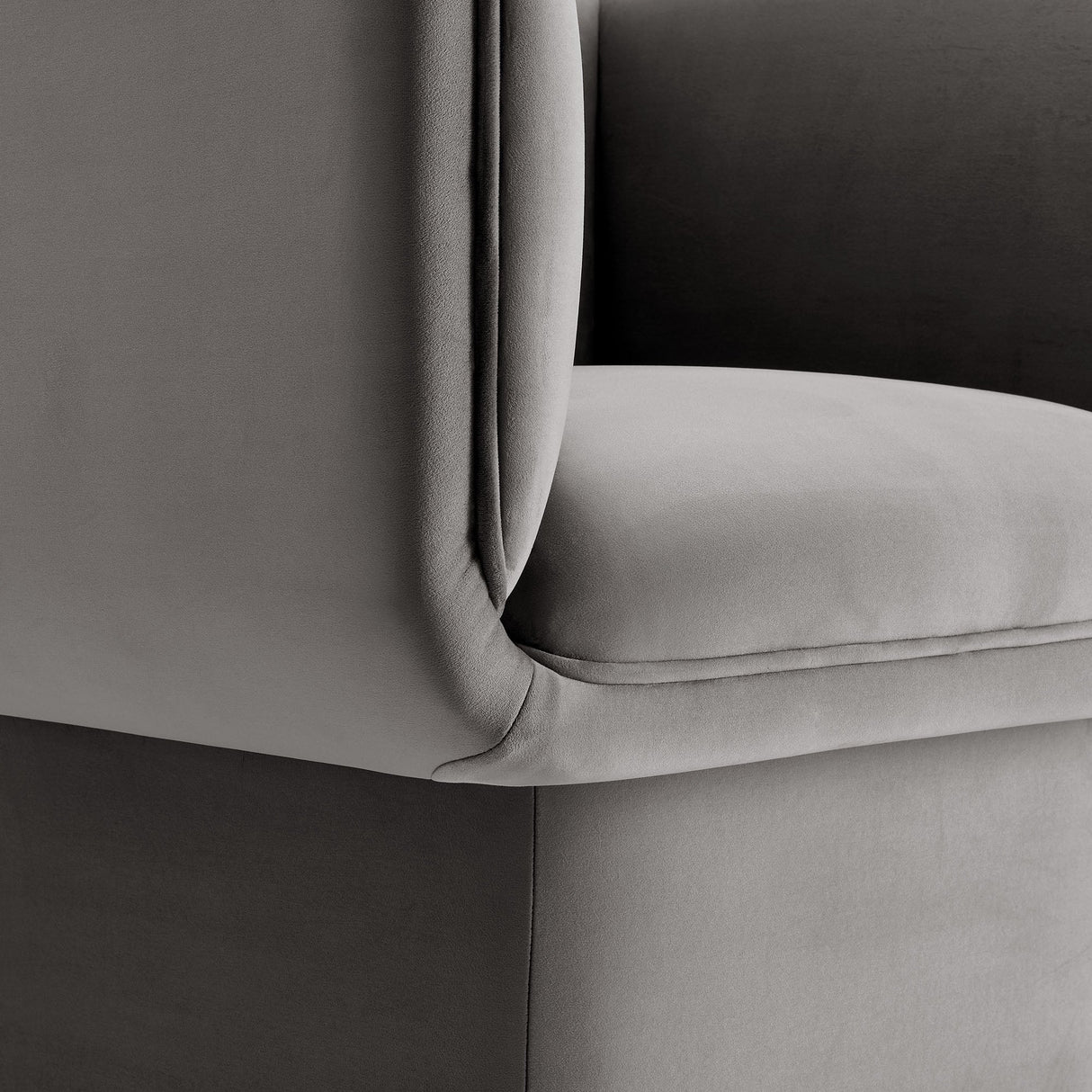 35 Inch Square Performance Velvet Accent Armchair