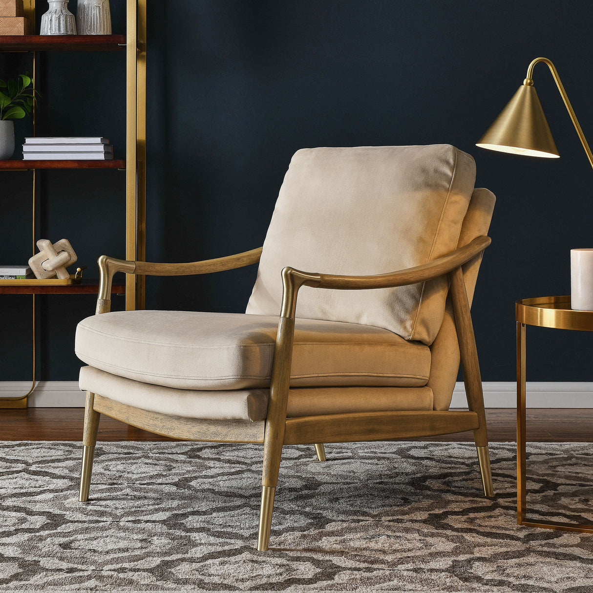 28 Inch Performance Velvet Accent Armchair