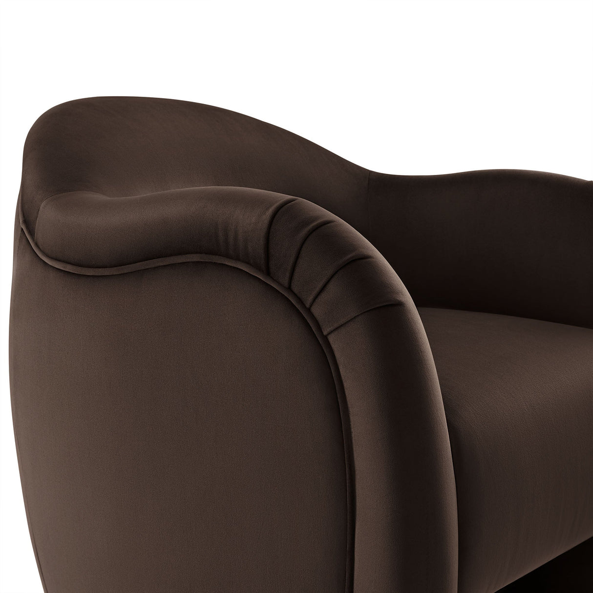 31 Inch Performance Velvet Pleated Barrel Accent Chair