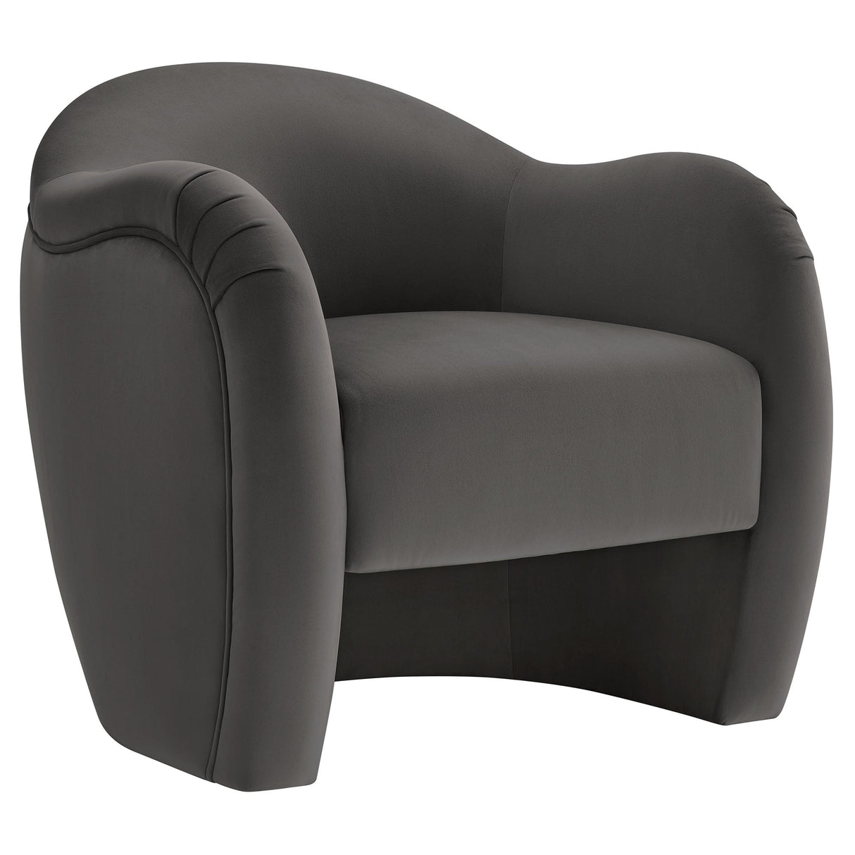 31 Inch Performance Velvet Pleated Barrel Accent Chair