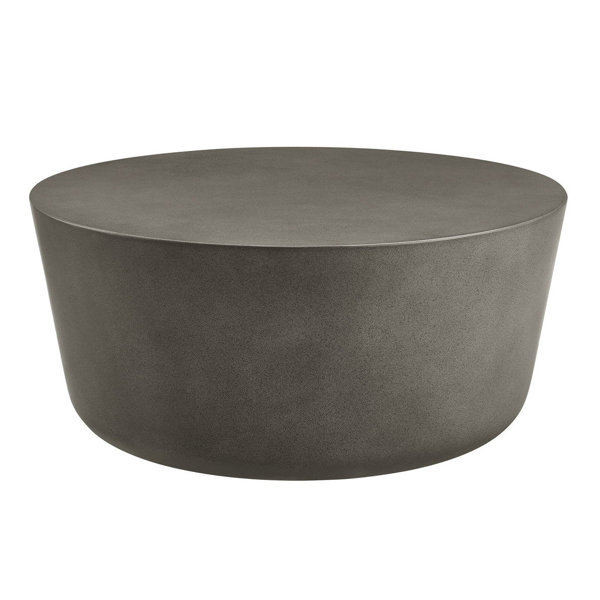 Concrete Indoor Outdoor Round Coffee Table — Modern Minimalist Design for Living Areas