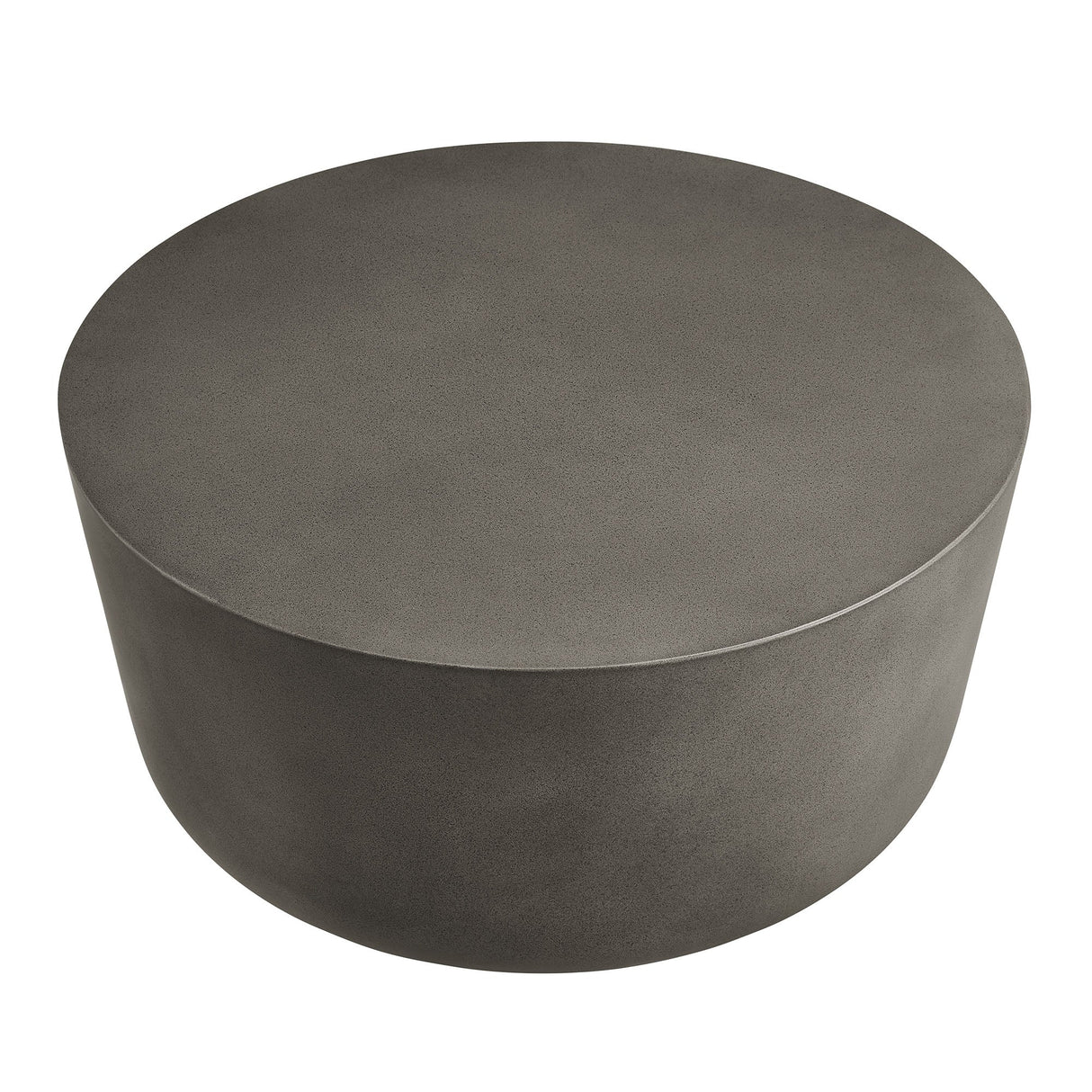 Concrete Indoor Outdoor Round Coffee Table — Modern Minimalist Design for Living Areas