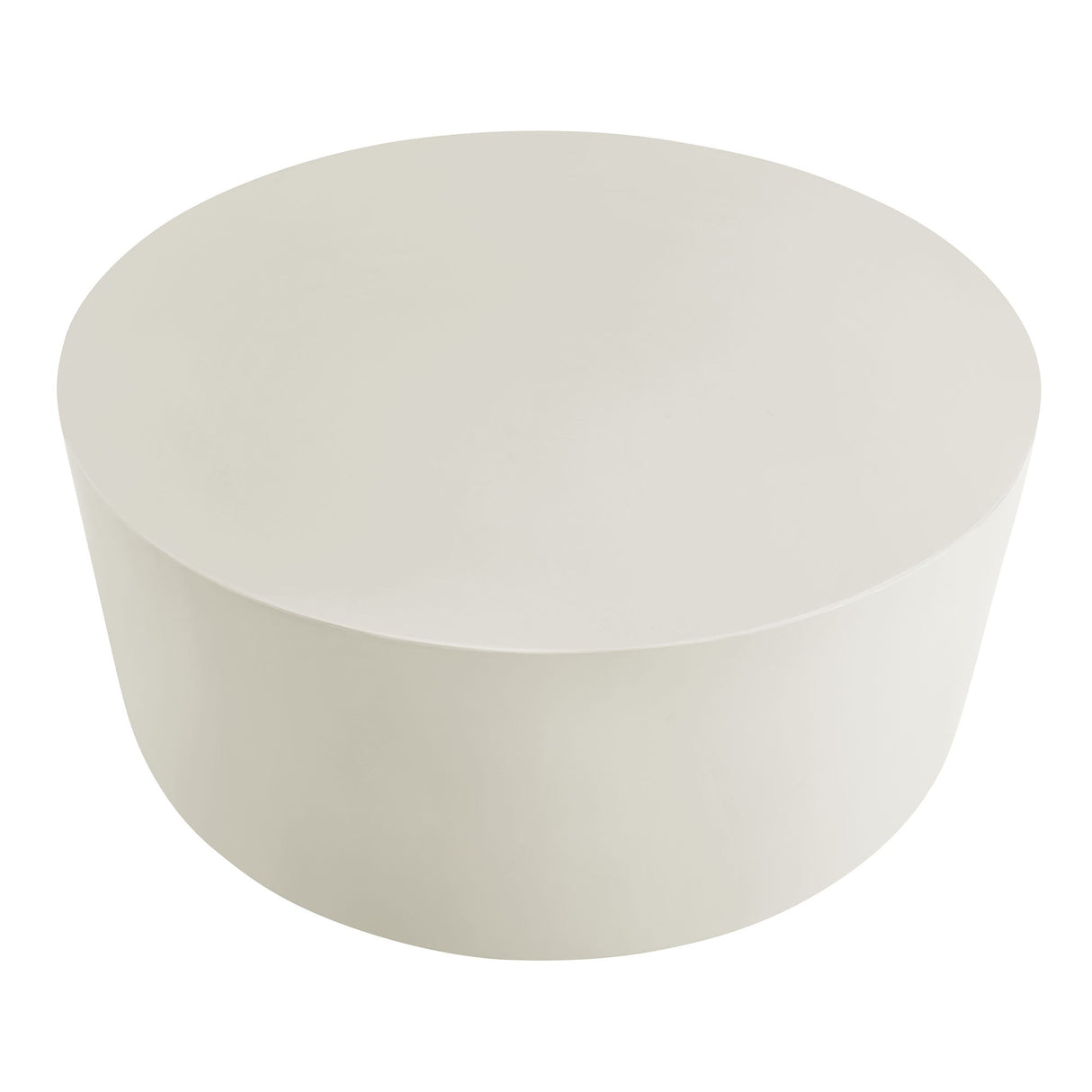 Concrete Indoor Outdoor Round Coffee Table — Modern Minimalist Design for Living Areas