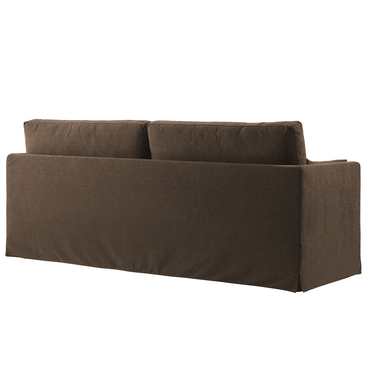 Refined Contemporary Slipcovered Fabric Sofa