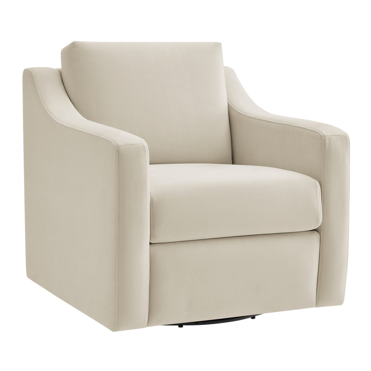 32 Inch Performance Velvet Swivel Armchair