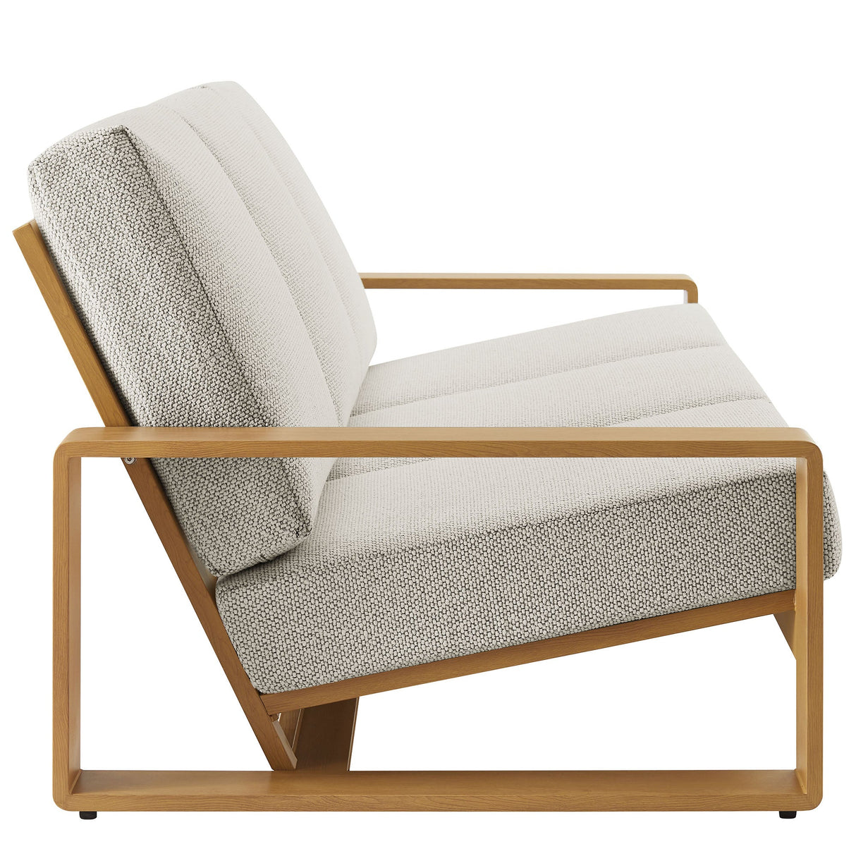 Modern Aluminum Faux Wood Outdoor Patio Furniture Set for Backyard and Deck