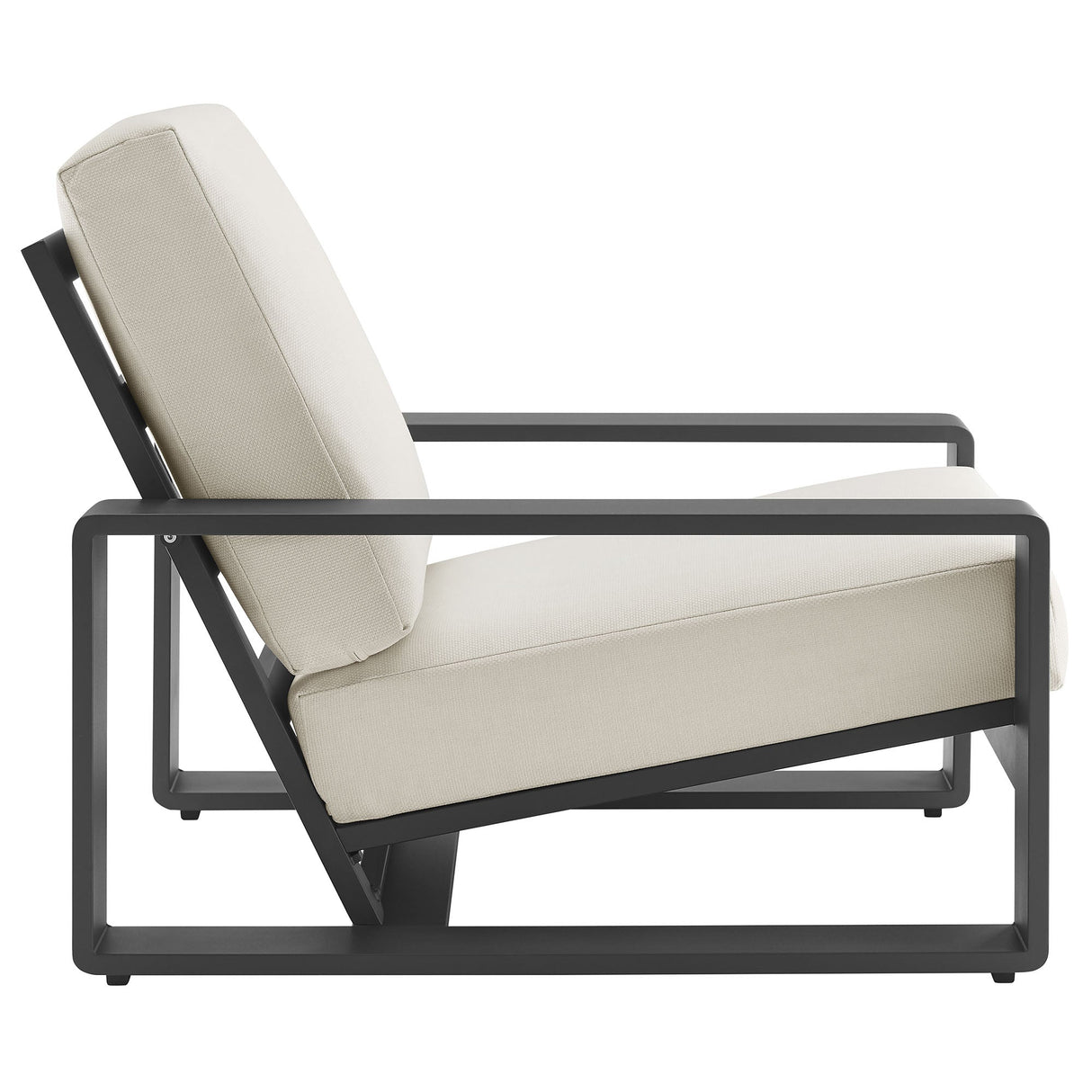 4-Piece Aluminum Patio Conversation Set for Outdoor Use - Compact Cozy Seating