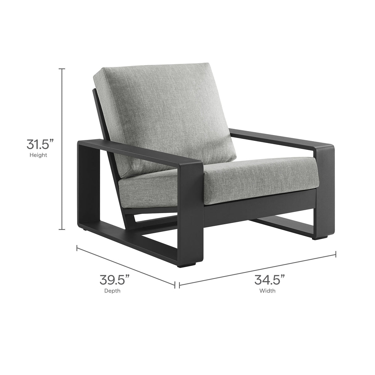 4-Piece Aluminum Patio Conversation Set for Outdoor Use - Compact Cozy Seating