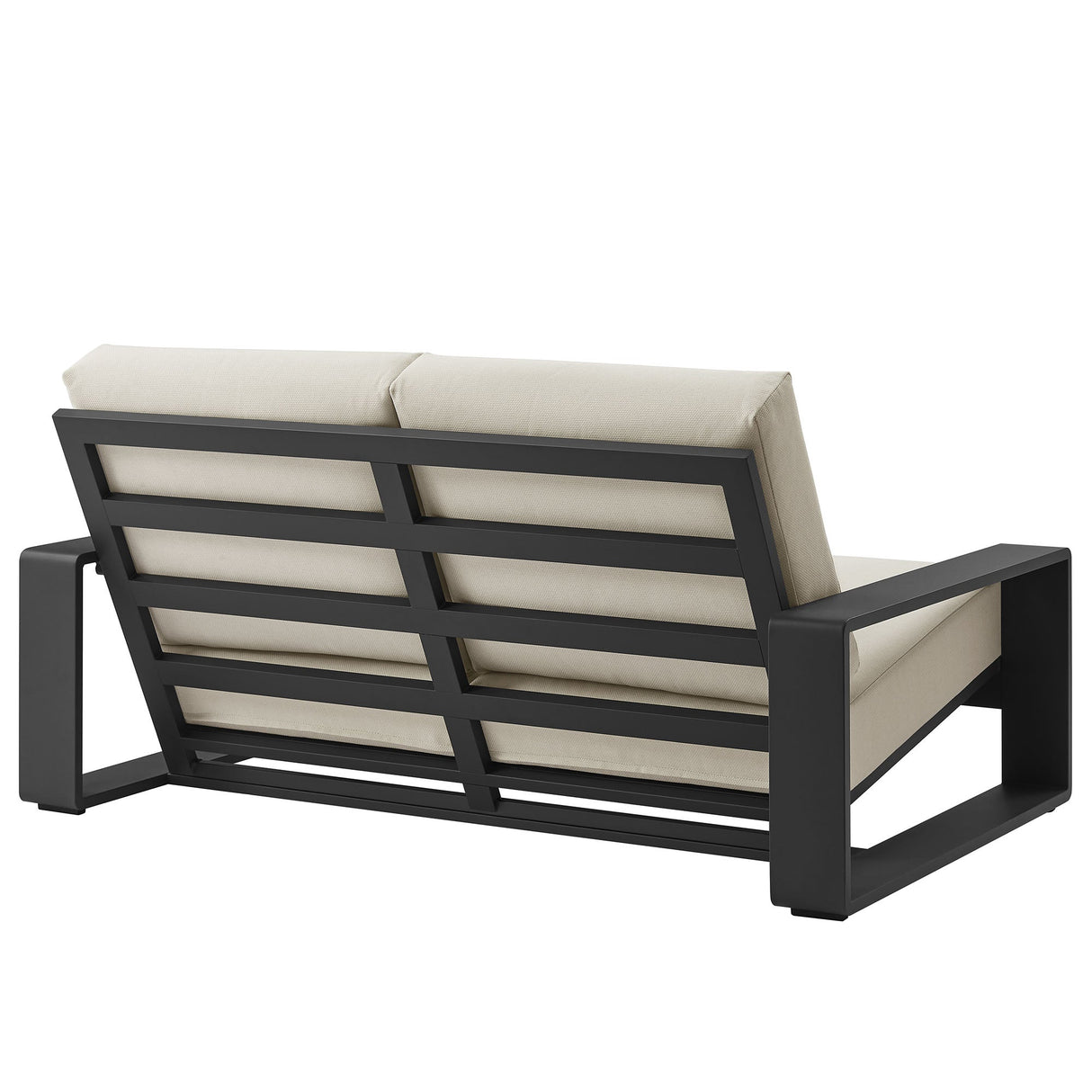4-Piece Aluminum Patio Conversation Set for Outdoor Use - Compact Cozy Seating