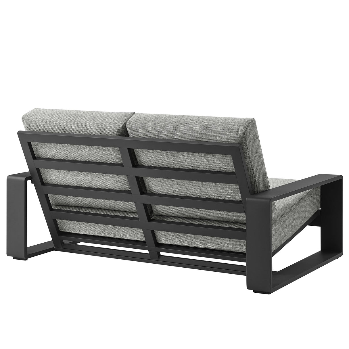 4-Piece Aluminum Patio Conversation Set for Outdoor Use - Compact Cozy Seating