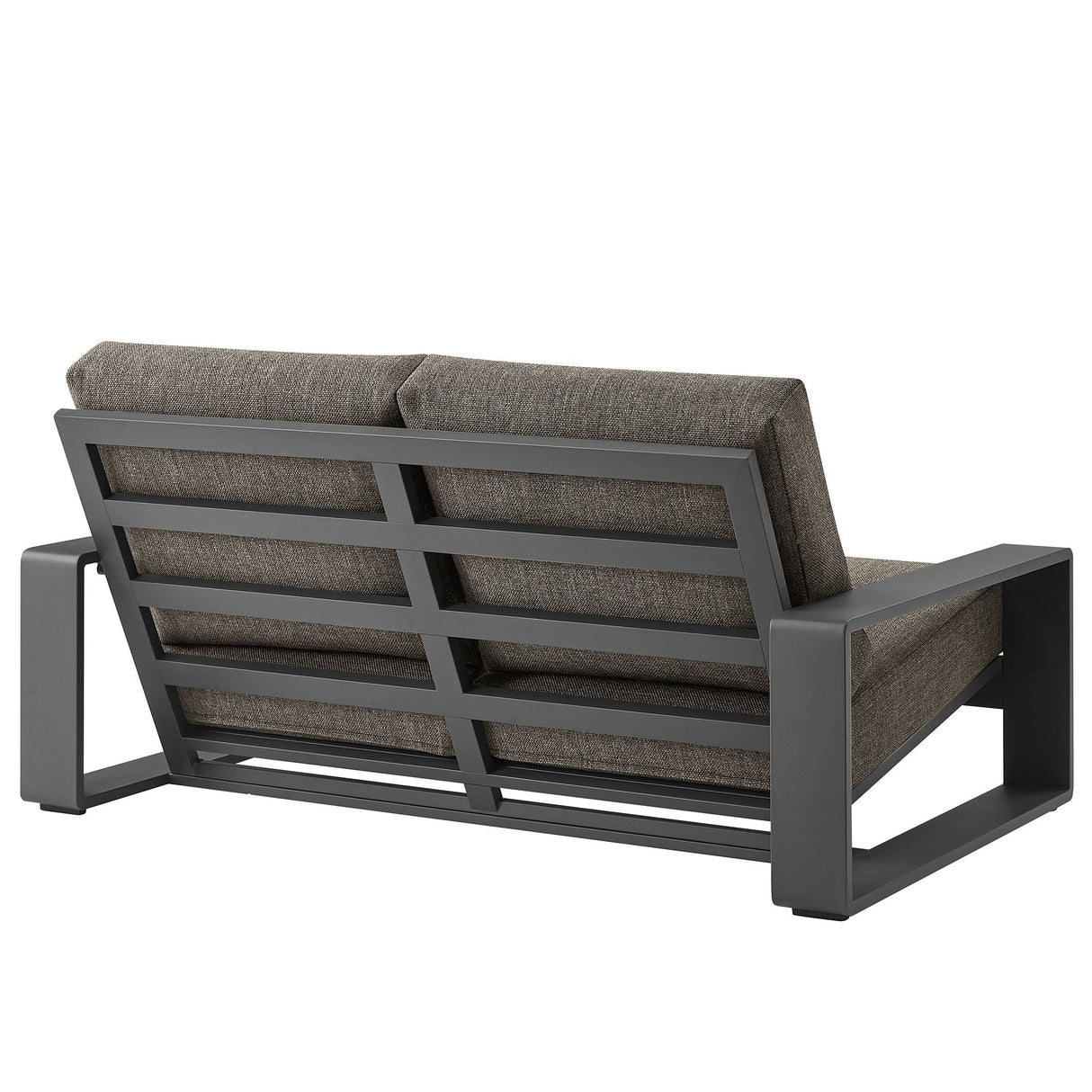 4-Piece Aluminum Patio Conversation Set for Outdoor Use - Compact Cozy Seating