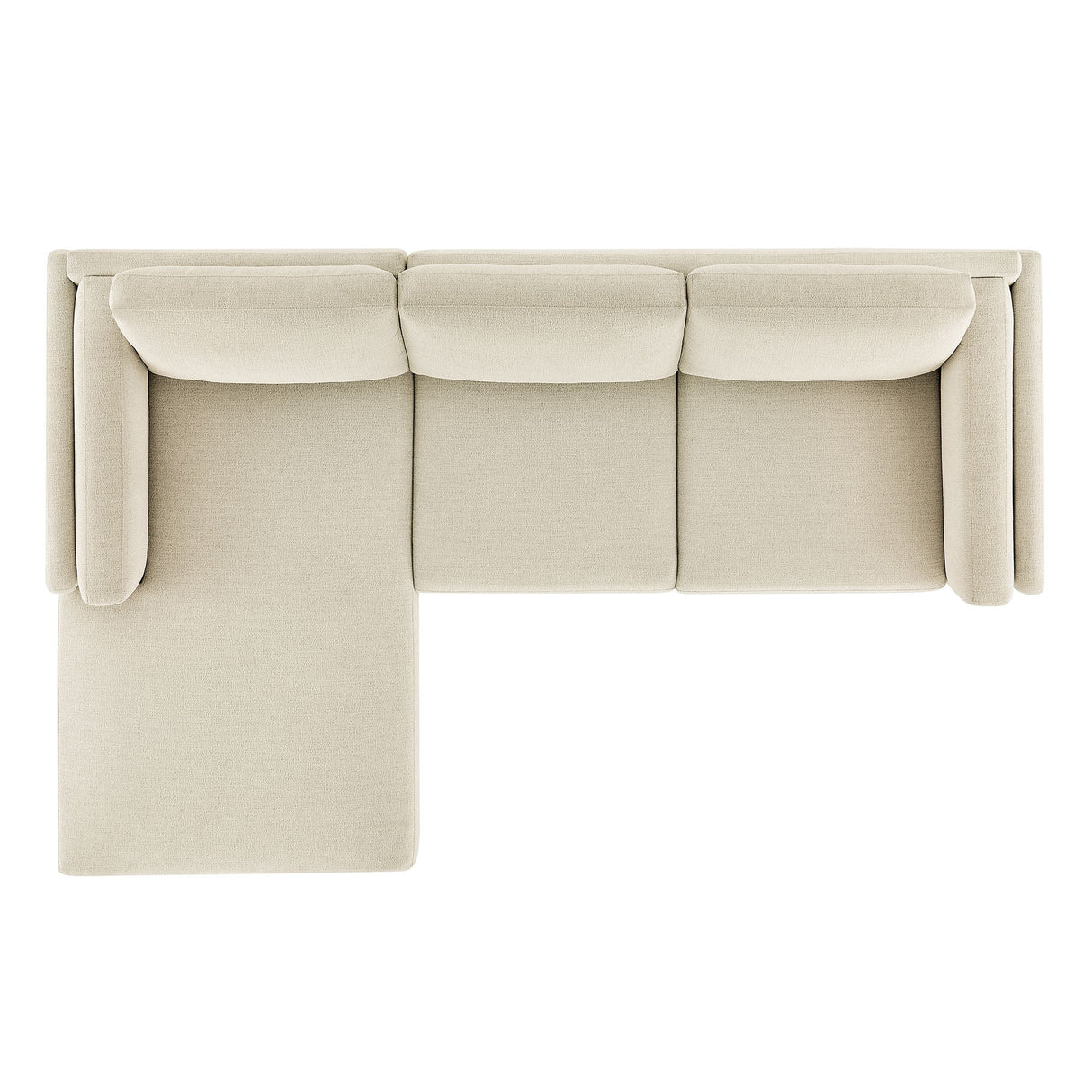 2 Piece 102" Left-Facing Fabric Sectional Sofa with Chaise