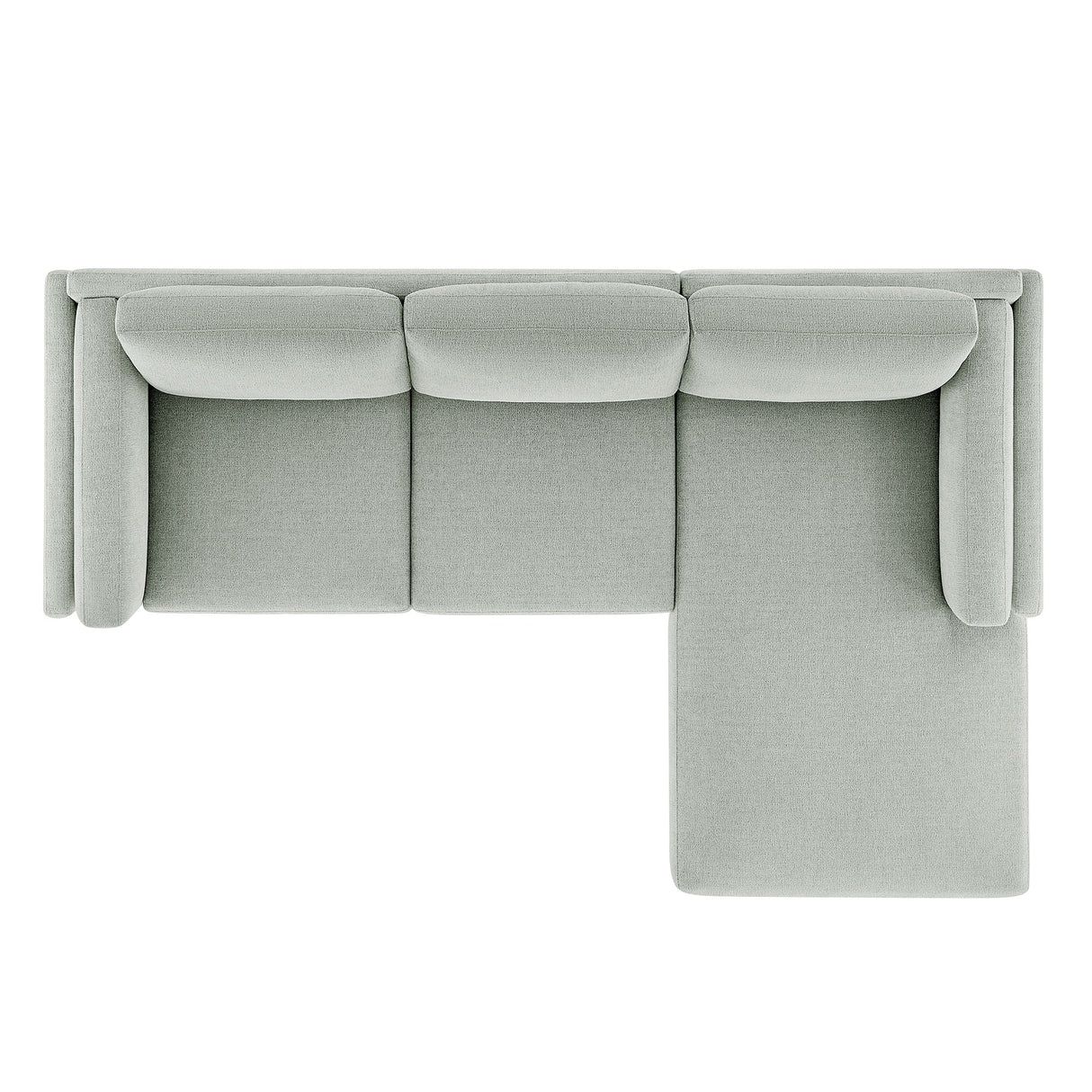2 Piece 102" Right-Facing Fabric Sectional Sofa with Chaise