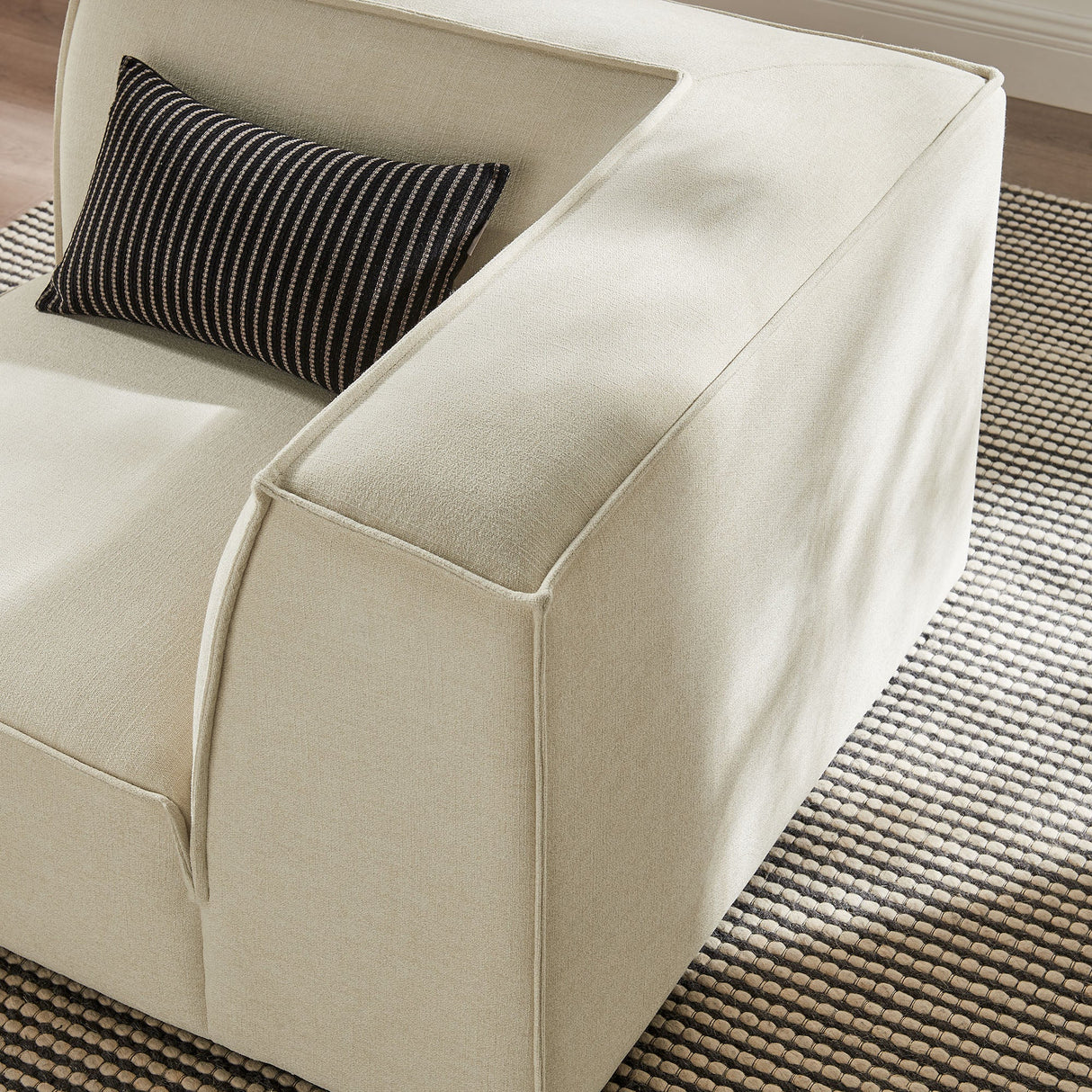 41 Inch Performance Fabric Corner Modular Sectional Armchair