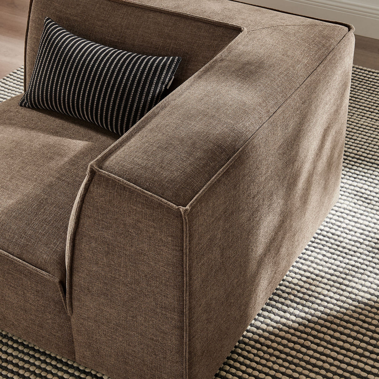 41 Inch Performance Fabric Corner Modular Sectional Armchair