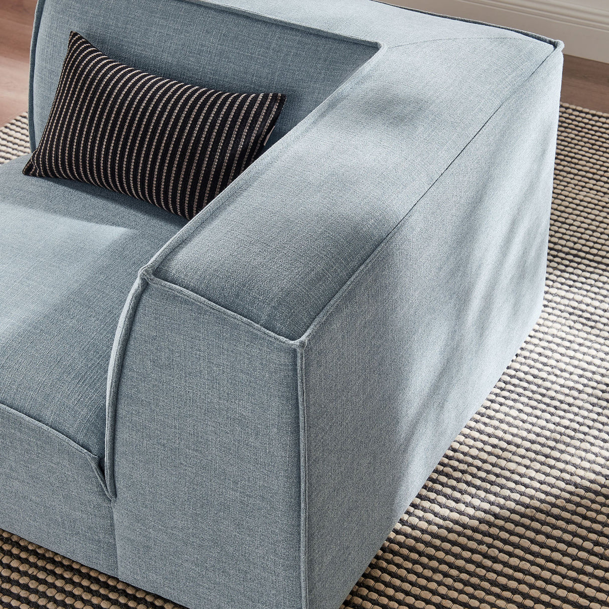 41 Inch Performance Fabric Corner Modular Sectional Armchair
