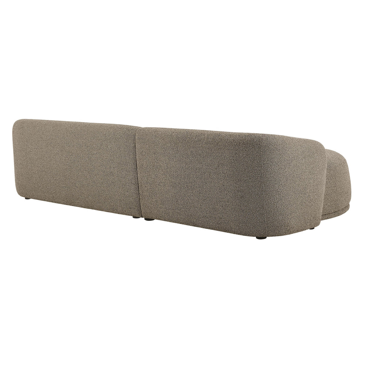 2 Piece 120" Left Facing Boucle Fabric Modular Sofa with Chaise